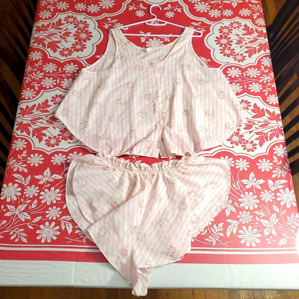 Vintage 80's PETRA FASHIONS PJ Set M-2X - Picture 5 of 7
